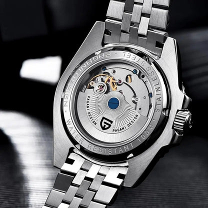2026 Nuovo PAGANI DESIGN Orologio meccanico di lusso da uomo in acciaio inossidabile GMT Top Brand Vetro zaffiro Orologio da uomo