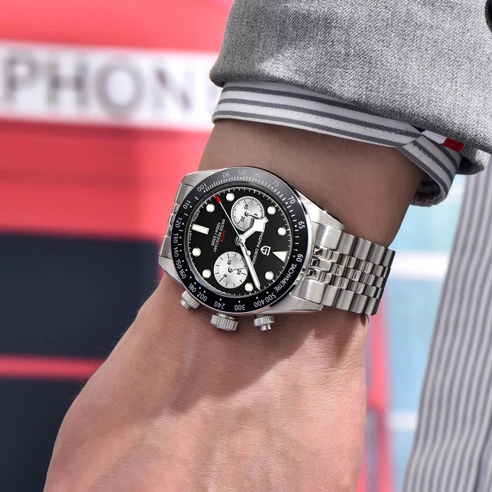 2026 New PAGANI Panda DESIGN Men's Watch Luxury Quartz Speed Sports Chronograph Watch Men AR Sapphire Luminous water lock