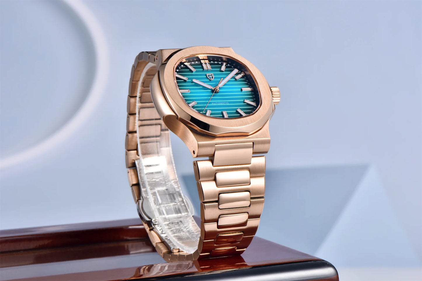 PAGANI DESIGN 2026 Neue luxuriöse Automatikuhr für Herren, mechanische Armbanduhr aus Edelstahl mit Saphirglas, 40MM, Barrel-Zifferblatt