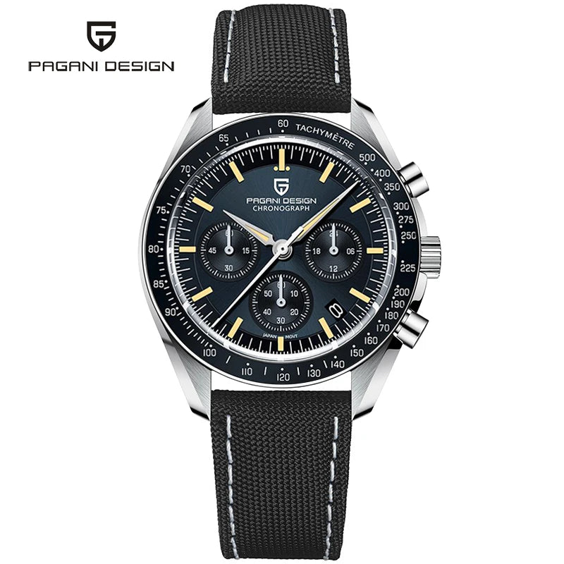 PAGANI DESIGN Planetary Series Saturn Light Tan  Quartz Watch Men Speed Chronograph AR Sapphire crystal Wristwatch Men 2026 New