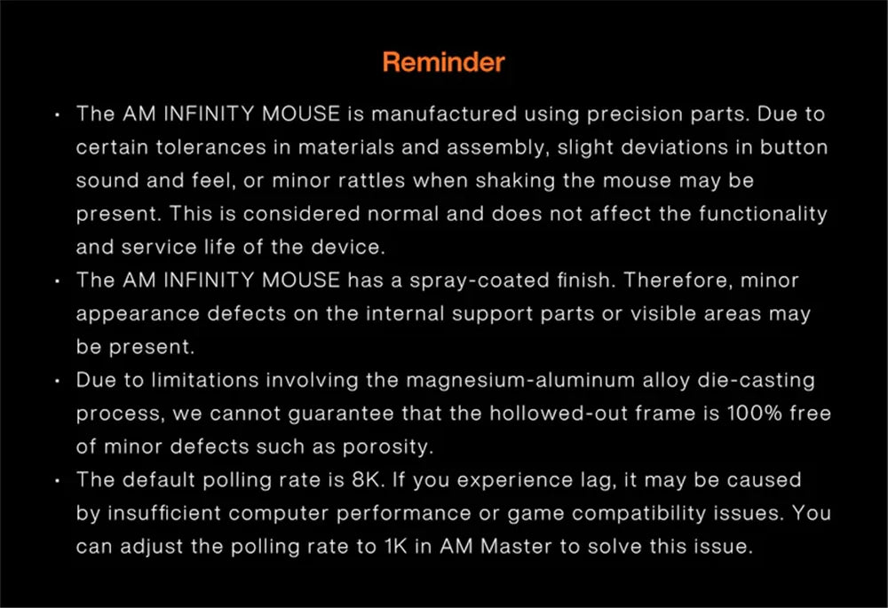 Mouse gaming wireless Angry Miao Infinity, metallo ultraleggero hollow, hot-swappable, PAW3950, dual 8K cablato, tri-mode