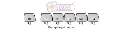 Akko MonsGeek MG108B Bun Wonderland kabellose mechanische Tastatur MOG-Profil RGB 108 Tasten Full Size Hot Swap USB / 2.4G / BT 5.0