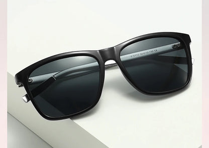 VIVIBEE Luxury Square Polarized Sunglasses Men Driving Blue Mirror Lens Classic Unisex Sun Glasses 2026 Trends Women Shades