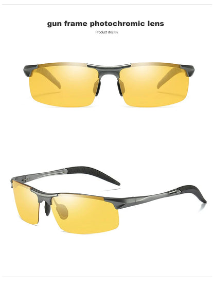 Top Anti-glare Day Night Vision Glasses For Driving Men Polarized Sunglasses Photochromic Driver Goggles Glasses zonnebril heren