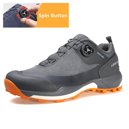 HUMTTO Waterproof Hiking Shoes Mountain Trekking Boots Black Camping Sneakers for Men Safety Climbing Sport Tactical Men's Shoes