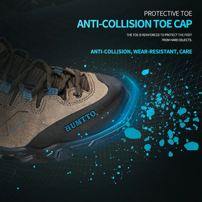 HUMTTO New Hiking Shoes Men's Waterproof Outdoor Sneakers for Men Leather Women Walking Climbing Trekking Sport Men's Boots Women's