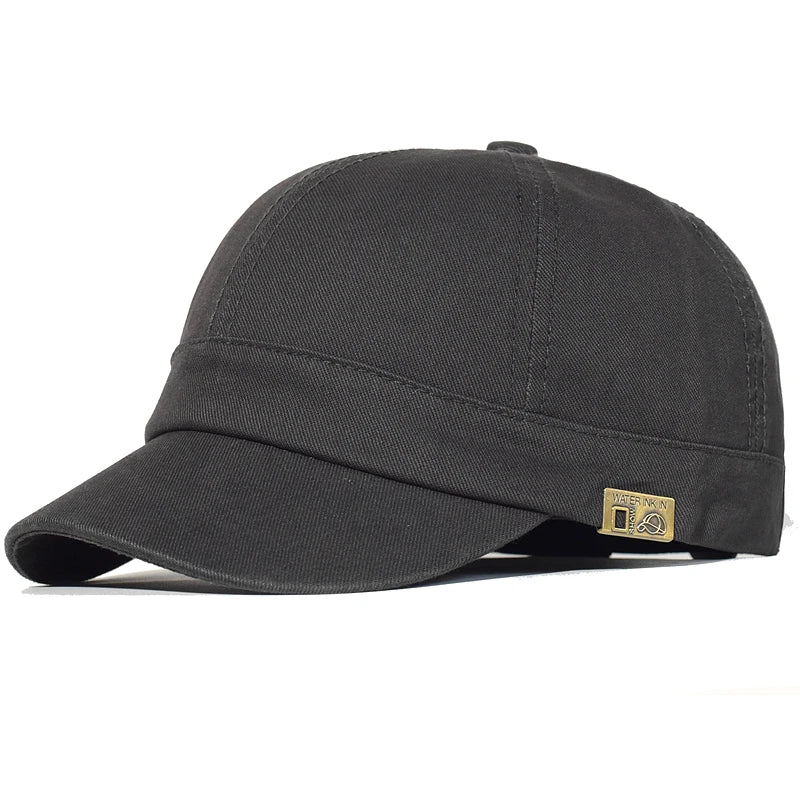 Cappellino da baseball a visiera corta in cotone, da uomo e da donna, morbido, stile vintage “Dad Hat”, regolabile, stile trucker, a profilo basso