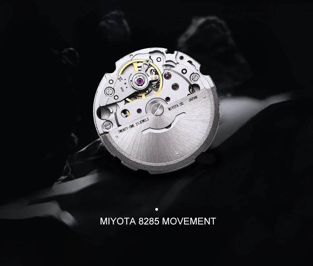 NEW 2025 CADISEN Men's Mechanical Watches Luxury Meteorite Dial Automatic Watch For Men Week 100M Japan MIYOTA 8285 Clock Man