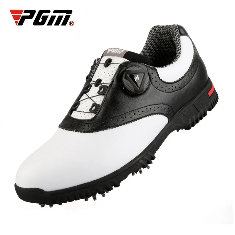 PGM Men Golf Shoes Waterproof Sports Shoes Rotating Buckles Anti-Slip Sneakers Multifunctional Golf Trainers