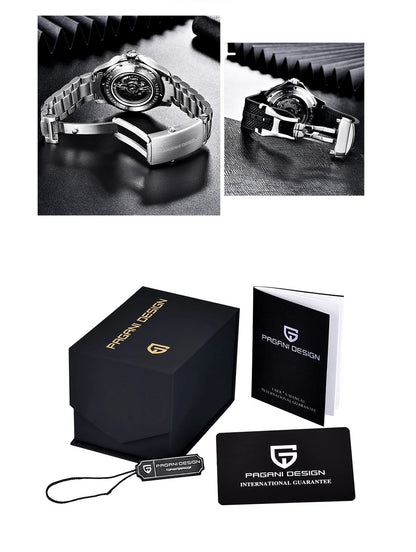 PAGANI DESIGN 007 Mechanical Wristwatch for Men Luxury Automatic Watch NH35A AR Sapphire Crystal Waterproof Clock 2024 New