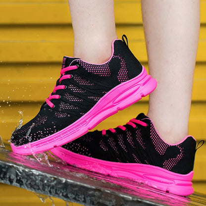 Chaussures de travail roses pour femmes, baskets de travail à bout en acier, chaussures de sécurité Anti-écrasement et Anti-perforation, chaussures de protection pour hommes et femmes, nouvelle collection 2026