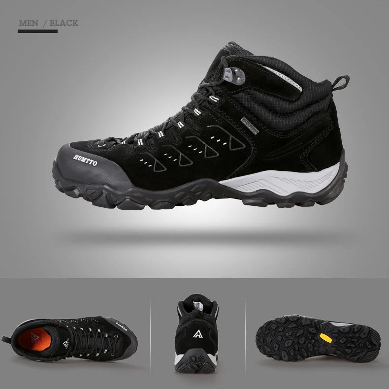 HUMTTO New Hiking Shoes Men's Waterproof Outdoor Sneakers for Men Leather Women Walking Climbing Trekking Sport Men's Boots Women's