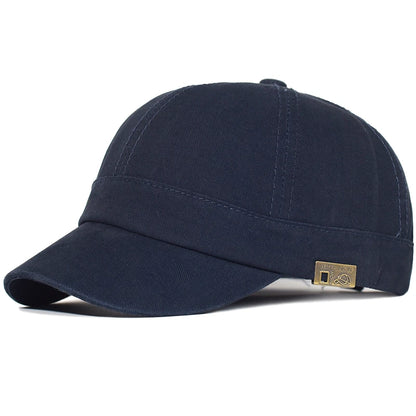 Cappellino da baseball a visiera corta in cotone, da uomo e da donna, morbido, stile vintage “Dad Hat”, regolabile, stile trucker, a profilo basso