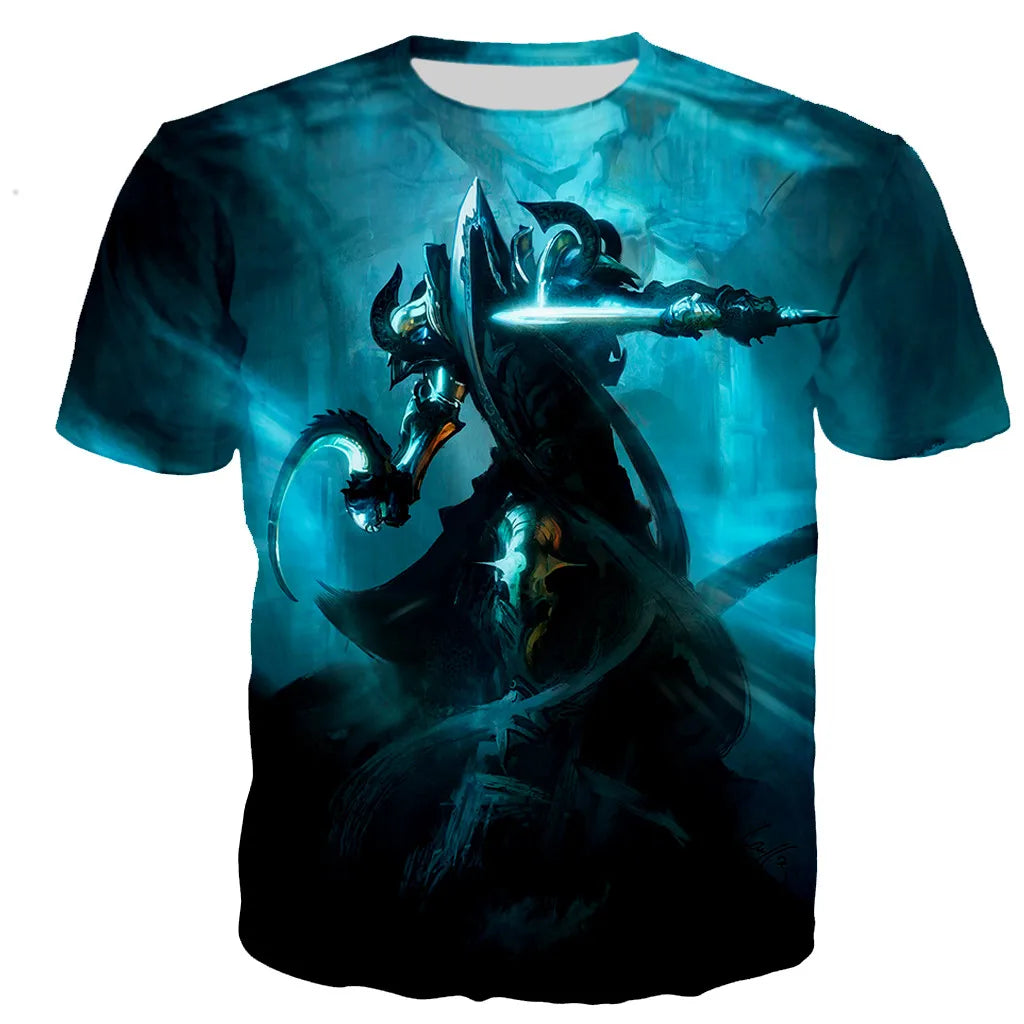 Diablo 3 Reaper of Soul T Shirt Men/women 3D Printed T-shirts Casual Harajuku Style Tshirt Streetwear Tops Dropshipping110/6XL
