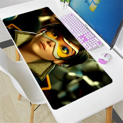 Overwatch Mauspad groß DIY Kawaii XXL PC-Computer-Schreibtischmatte Gamer-Büroteppich Tastatur-Tisch Gaming-Zubehör Mousepad