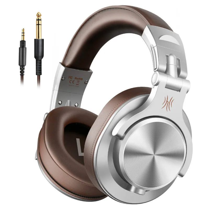 OneOdio A71 kabelgebundene Over-Ear-HiFi-Studio-DJ-Kopfhörer mit Mikrofon – professionelles Monitoring-Gaming-Headset mit tiefem Bass