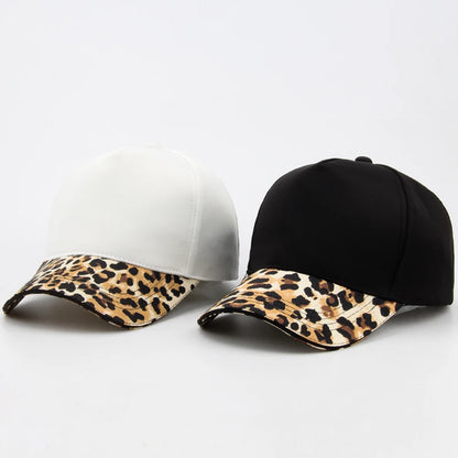 CNTANG Women Leopard Print Baseball Cap Fashion Hip Hop Caps Casual Designer Brand Female Hat Snapback For Women's Girls Gorras