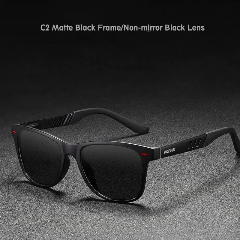 KDEAM Photochromic and Polarized Sunglasses Men Navigational Aluminum Magnesium Frame Men's Glasses UV400 Night Vision Goggles