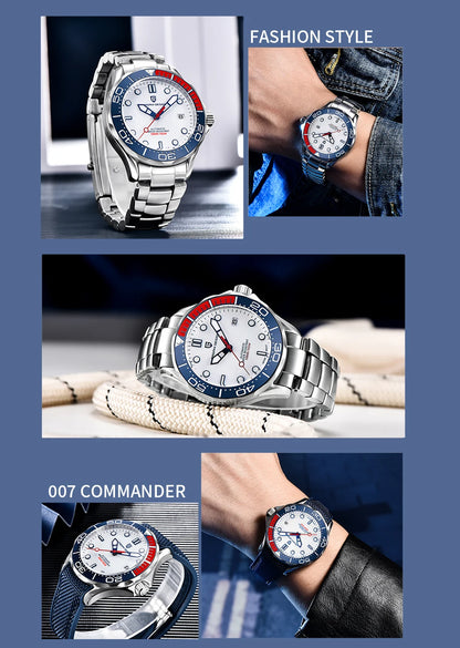 PAGANI DESIGN 007 Mechanical Wristwatch for Men Luxury Automatic Watch NH35A AR Sapphire Crystal Waterproof Clock 2024 New