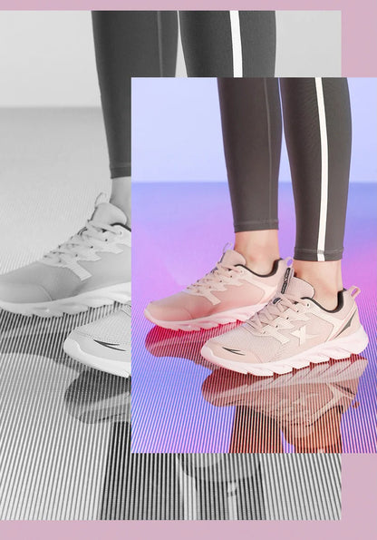 Zapatillas de running Xtep para mujer, nueva moda, ligeras y transpirables, con amortiguación, calzado deportivo femenino 879318110073