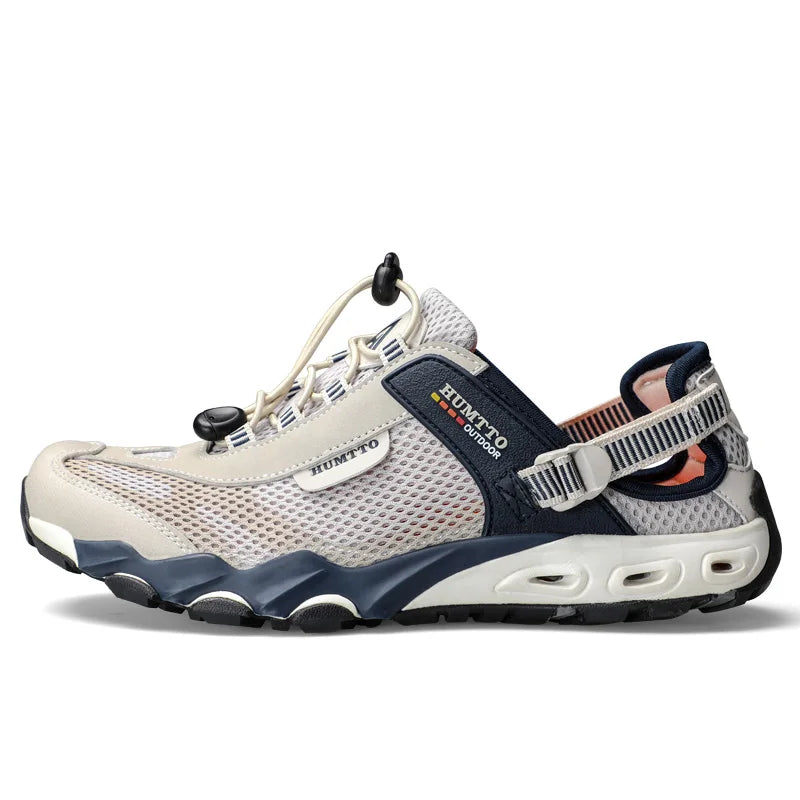 HUMTTO Zapatillas de río para hombre, calzado outdoor de trekking y vadeo, zapatos acuáticos de malla transpirable, secado rápido, tobillo para mujer, zapatillas acuáticas antideslizantes
