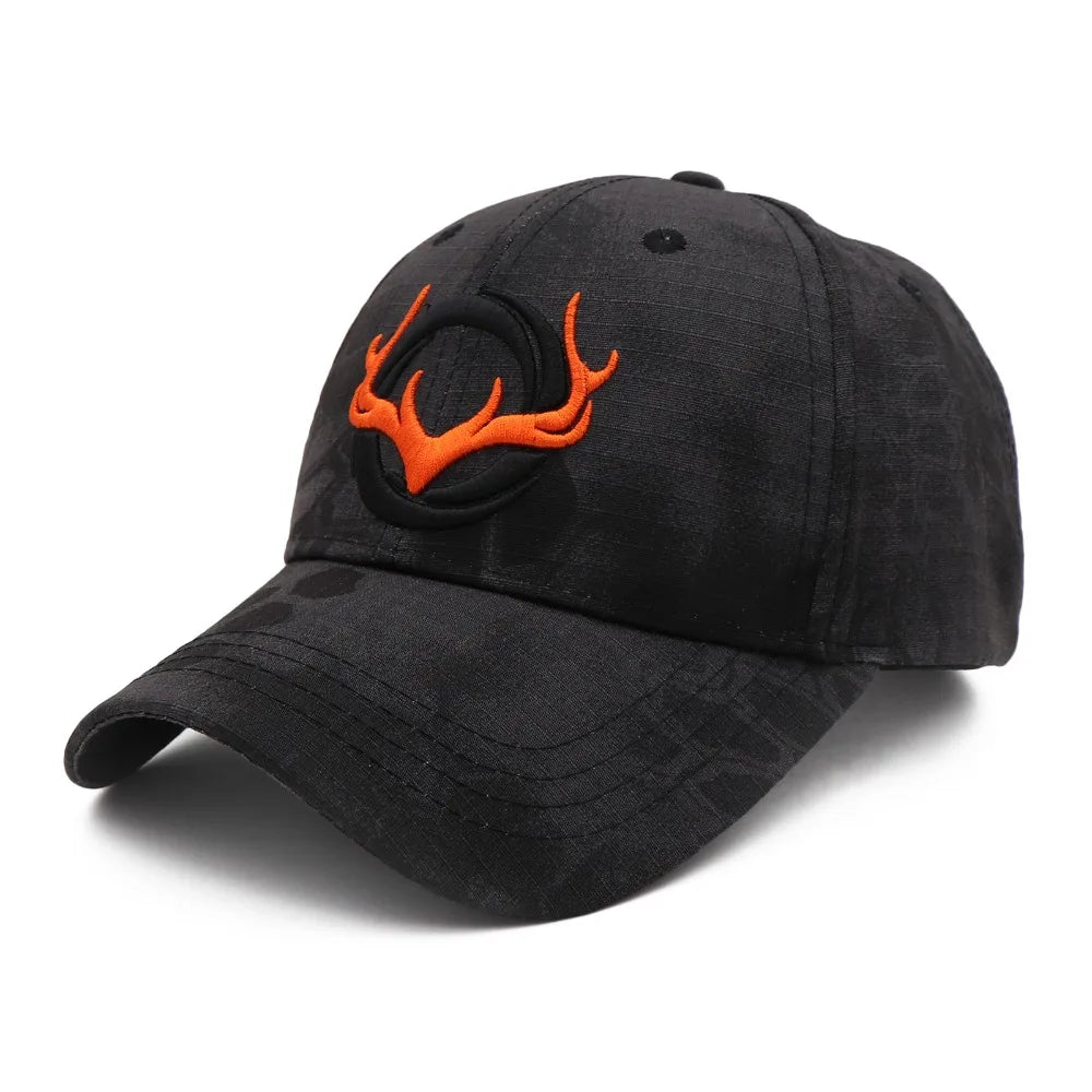 KOEP New Camo Baseball Cap Fishing Caps Men Outdoor Hunting Camouflage Jungle Hat 3D Deer Head Hiking Casquette Hats