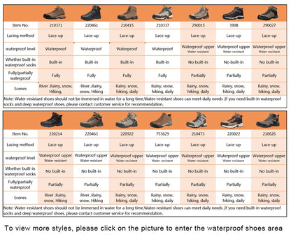 HUMTTO New Hiking Shoes Men's Waterproof Outdoor Sneakers for Men Leather Women Walking Climbing Trekking Sport Men's Boots Women's