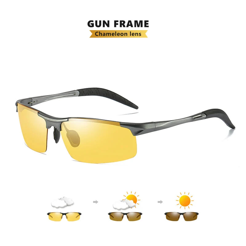 Top Anti-glare Day Night Vision Glasses For Driving Men Polarized Sunglasses Photochromic Driver Goggles Glasses zonnebril heren