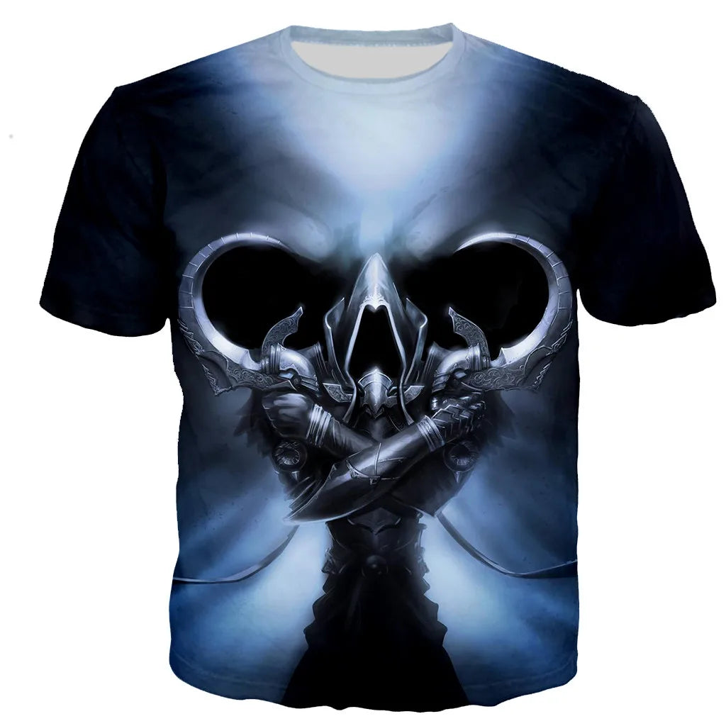 Diablo 3 Reaper of Soul T Shirt Men/women 3D Printed T-shirts Casual Harajuku Style Tshirt Streetwear Tops Dropshipping110/6XL