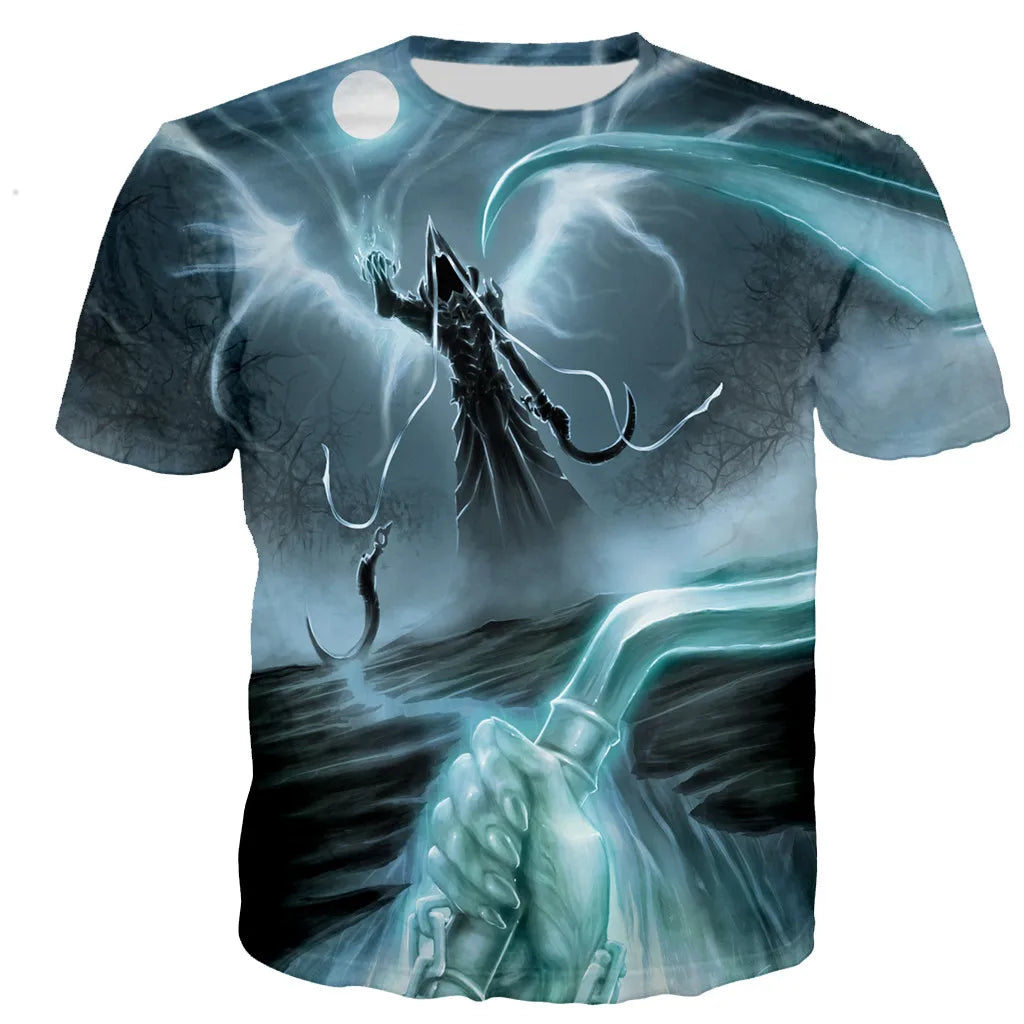 Diablo 3 Reaper of Soul T Shirt Men/women 3D Printed T-shirts Casual Harajuku Style Tshirt Streetwear Tops Dropshipping110/6XL