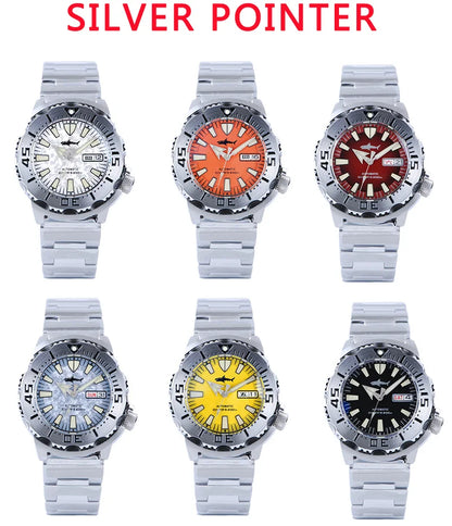 Heimdallr Sharkey Monster V2 Herren-Taucheruhr, 316L-Edelstahl, Japan NH36A-Uhrwerk, 200M wasserdicht, mechanische Herrenuhr