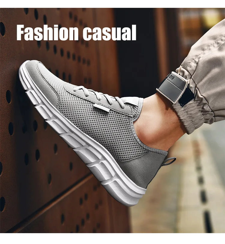 Men's Casual Mesh Summer Sneakers Breathable Lightweight Tennis Shoes Walking Sneakers Comfortable Masculino Zapatillas Hombre