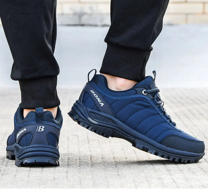 BONA New Arrival Hiking Shoes Men Mountain Climbing Outdoor Trainer Footwear Trekking Sport Sneakers Comfortable
