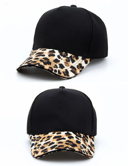 CNTANG Women Leopard Print Baseball Cap Fashion Hip Hop Caps Casual Designer Brand Female Hat Snapback For Women's Girls Gorras