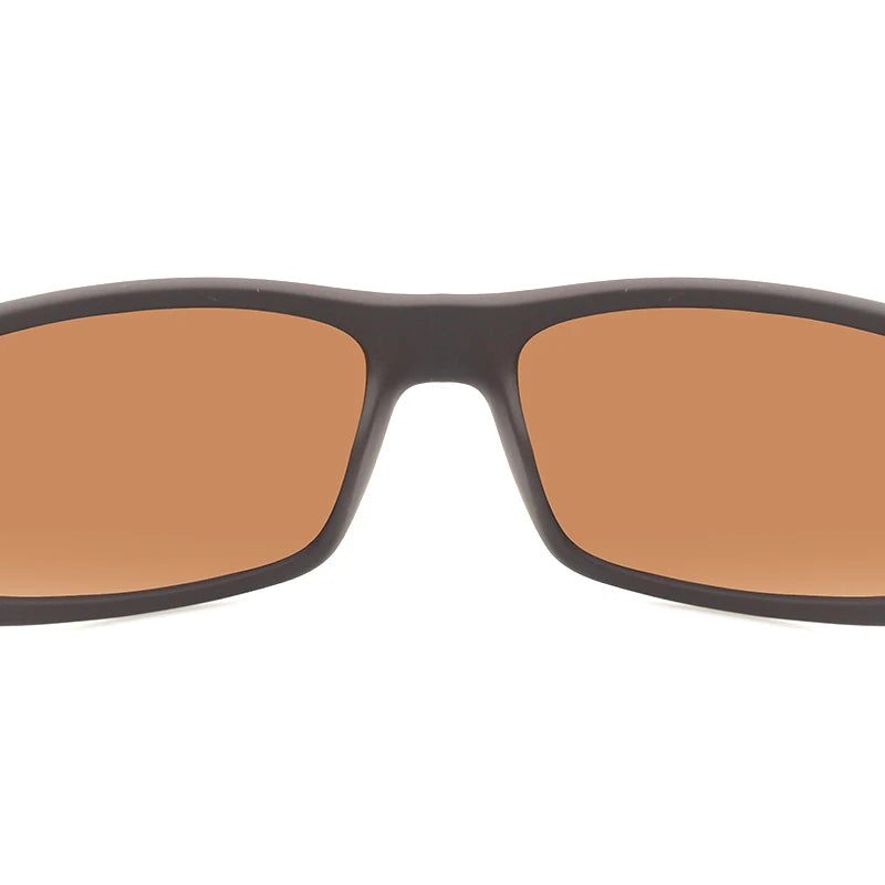 2026 Male Brand Design Polarized Sunglasses for Men Brown Sports Rectangle Sun Glasses Lenses Male Cycling Eyewear Gafas UV400