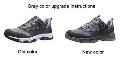 HUMTTO Waterproof Hiking Shoes Mountain Trekking Boots Black Camping Sneakers for Men Safety Climbing Sport Tactical Men's Shoes