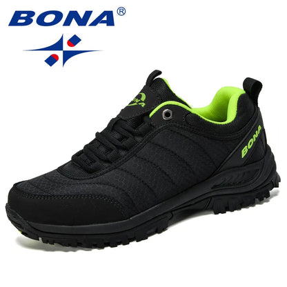 BONA New Arrival Hiking Shoes Men Mountain Climbing Outdoor Trainer Footwear Trekking Sport Sneakers Comfortable