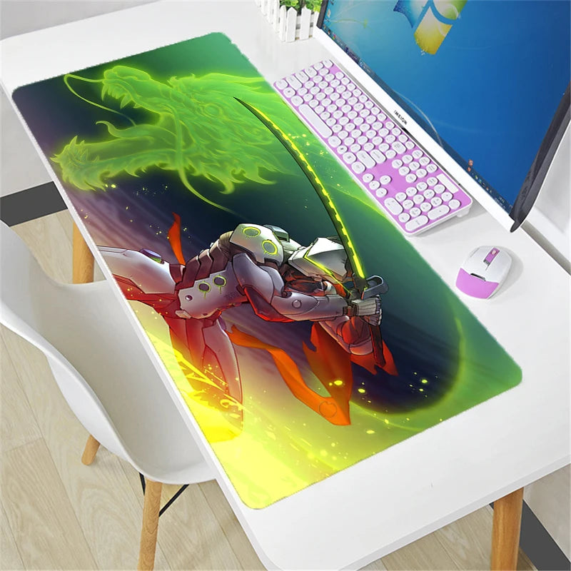 Overwatch Mauspad groß DIY Kawaii XXL PC-Computer-Schreibtischmatte Gamer-Büroteppich Tastatur-Tisch Gaming-Zubehör Mousepad