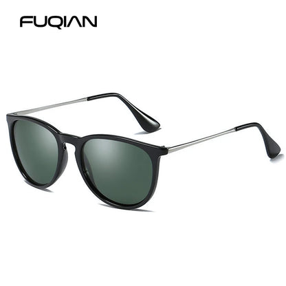 Classic Round Polarized Sunglasses Men Women Fashion Driving Sun Glasses Male Vintage Black Pink Shades Travelling Eyewear UV400