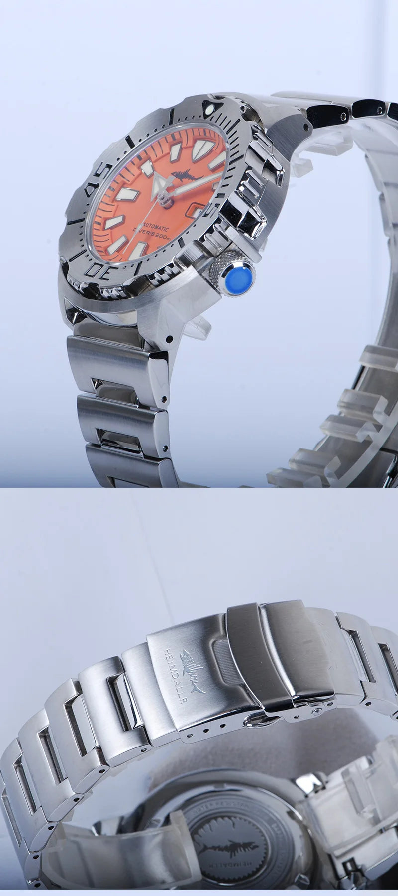 Heimdallr Sharkey Monster V2 Herren-Taucheruhr, 316L-Edelstahl, Japan NH36A-Uhrwerk, 200M wasserdicht, mechanische Herrenuhr