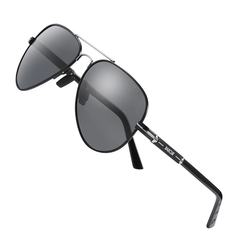 BARCUR Polarized Mens Sunglasses Pilot Sun Glasses for Men accessories Driving Fishing Hiking Eyewear Oculos Gafas De Sol