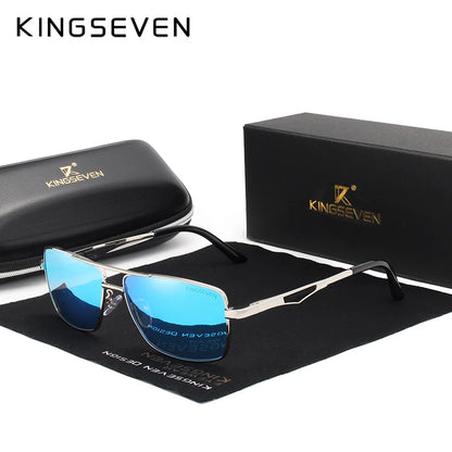 KINGSEVEN Brand Classic Square Polarized Sunglasses Men's Driving Male Sun Glasses Eyewear UV400 Blocking Protection Oculos