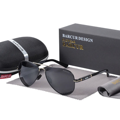 BARCUR Polarized Mens Sunglasses Pilot Sun Glasses for Men accessories Driving Fishing Hiking Eyewear Oculos Gafas De Sol