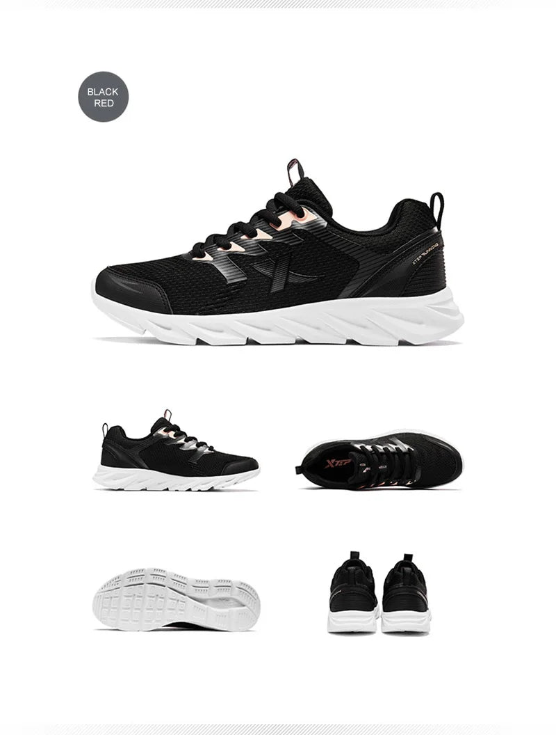 Zapatillas de running Xtep para mujer, nueva moda, ligeras y transpirables, con amortiguación, calzado deportivo femenino 879318110073