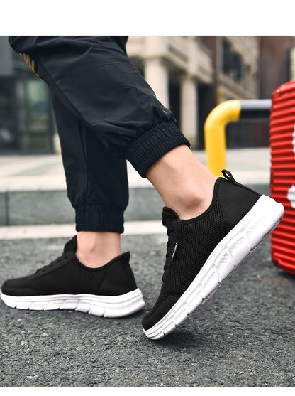 Men's Casual Mesh Summer Sneakers Breathable Lightweight Tennis Shoes Walking Sneakers Comfortable Masculino Zapatillas Hombre
