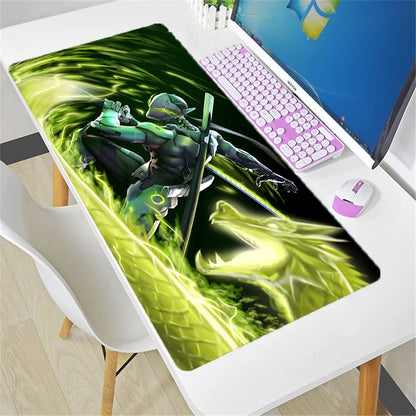 Overwatch Mauspad groß DIY Kawaii XXL PC-Computer-Schreibtischmatte Gamer-Büroteppich Tastatur-Tisch Gaming-Zubehör Mousepad