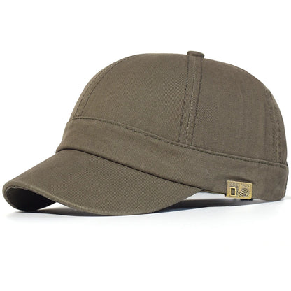 Cappellino da baseball a visiera corta in cotone, da uomo e da donna, morbido, stile vintage “Dad Hat”, regolabile, stile trucker, a profilo basso