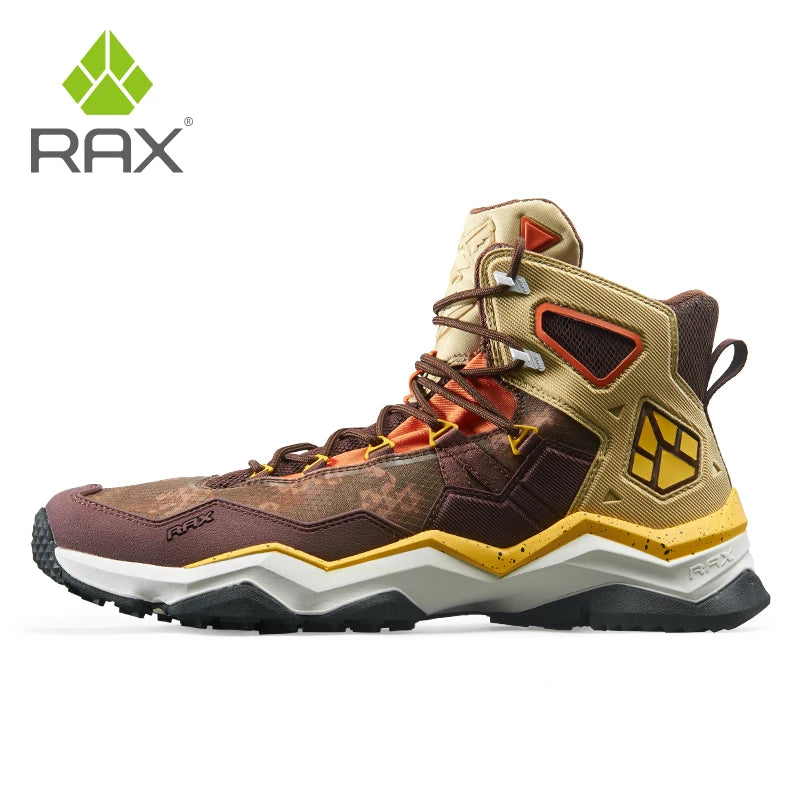 RAX Winter Men's and Women's Hiking Shoes Snow Boots Waterproof Leather Sports Shoes Super Warm Men's Outdoor Work Boots