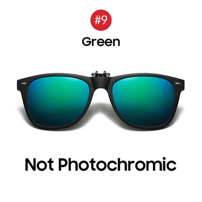 VIVIBEE Men Photochromic Polarized Lens Flip Up Clip on Sunglasses Women Driving Sun Glasses with Clips 2026 Trending Product
