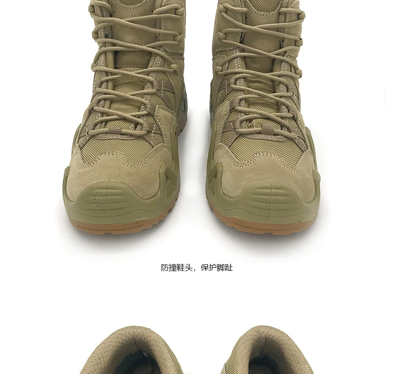 Tactical Hunting Boots Men Special Force Desert Hiking Boots Outdoor Hiking Ankle Shoes Men's Sneakers